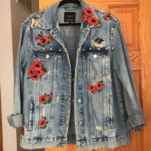 Zara oversized jean jacket